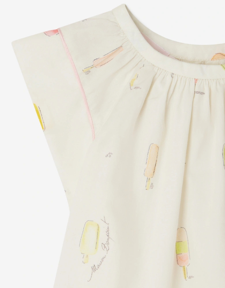 Baby Girls Alisia Blouse in Ivory