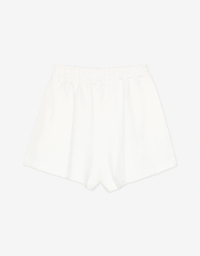 Girls Logo Shorts in White