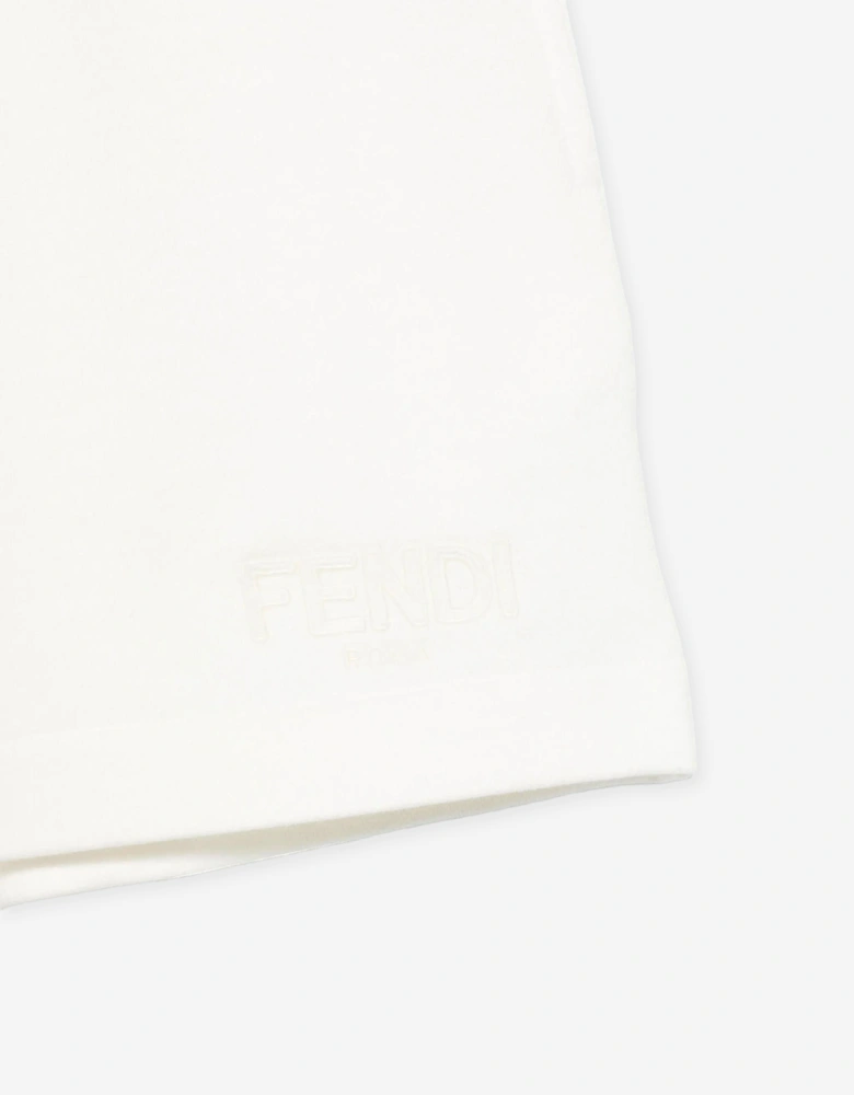 Girls Logo Shorts in White
