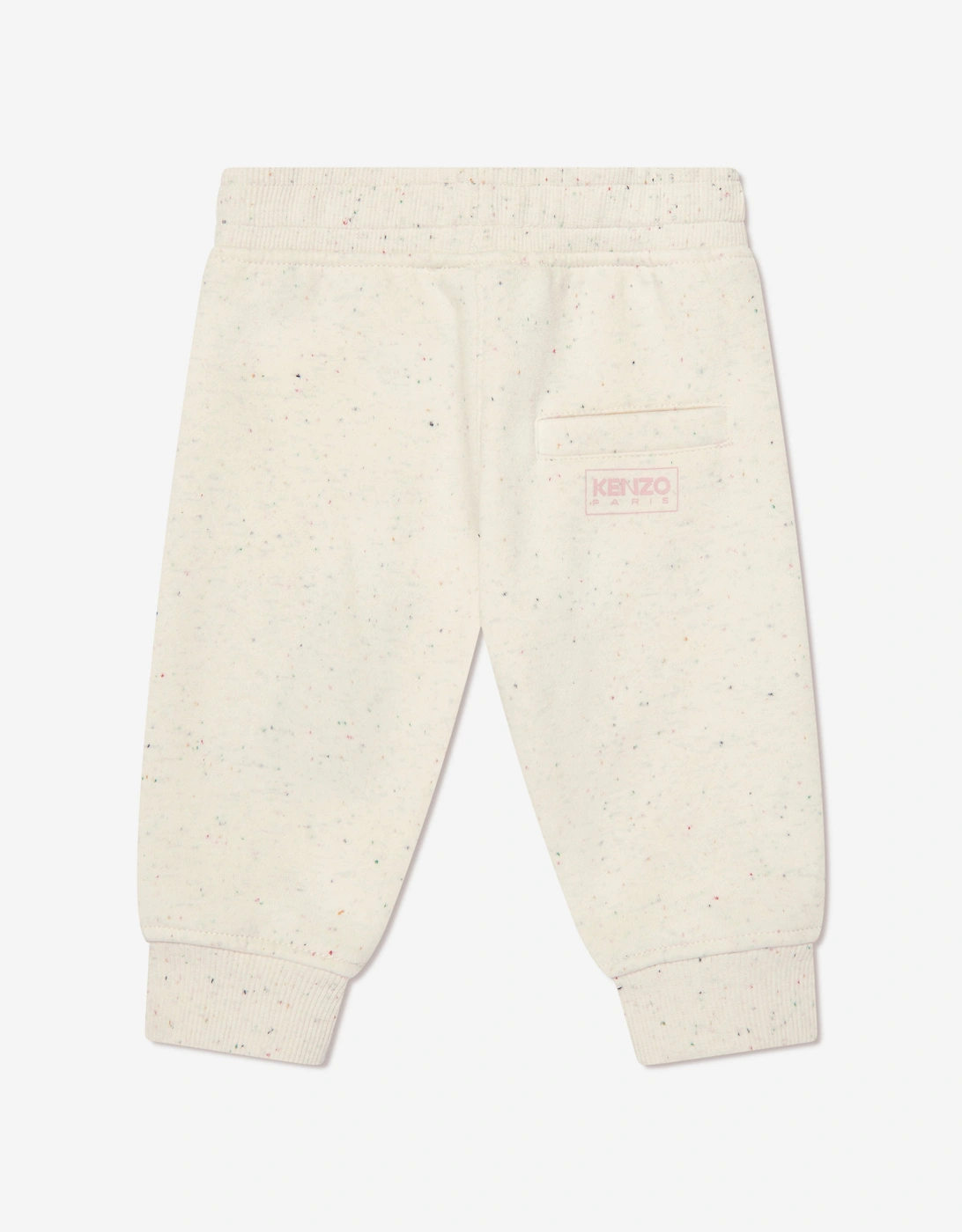 Baby Girls Logo Joggers in Beige