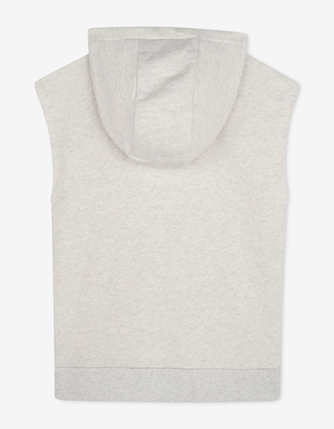 Boys Belt Bag Print Sleeveless Hoodie in Beige