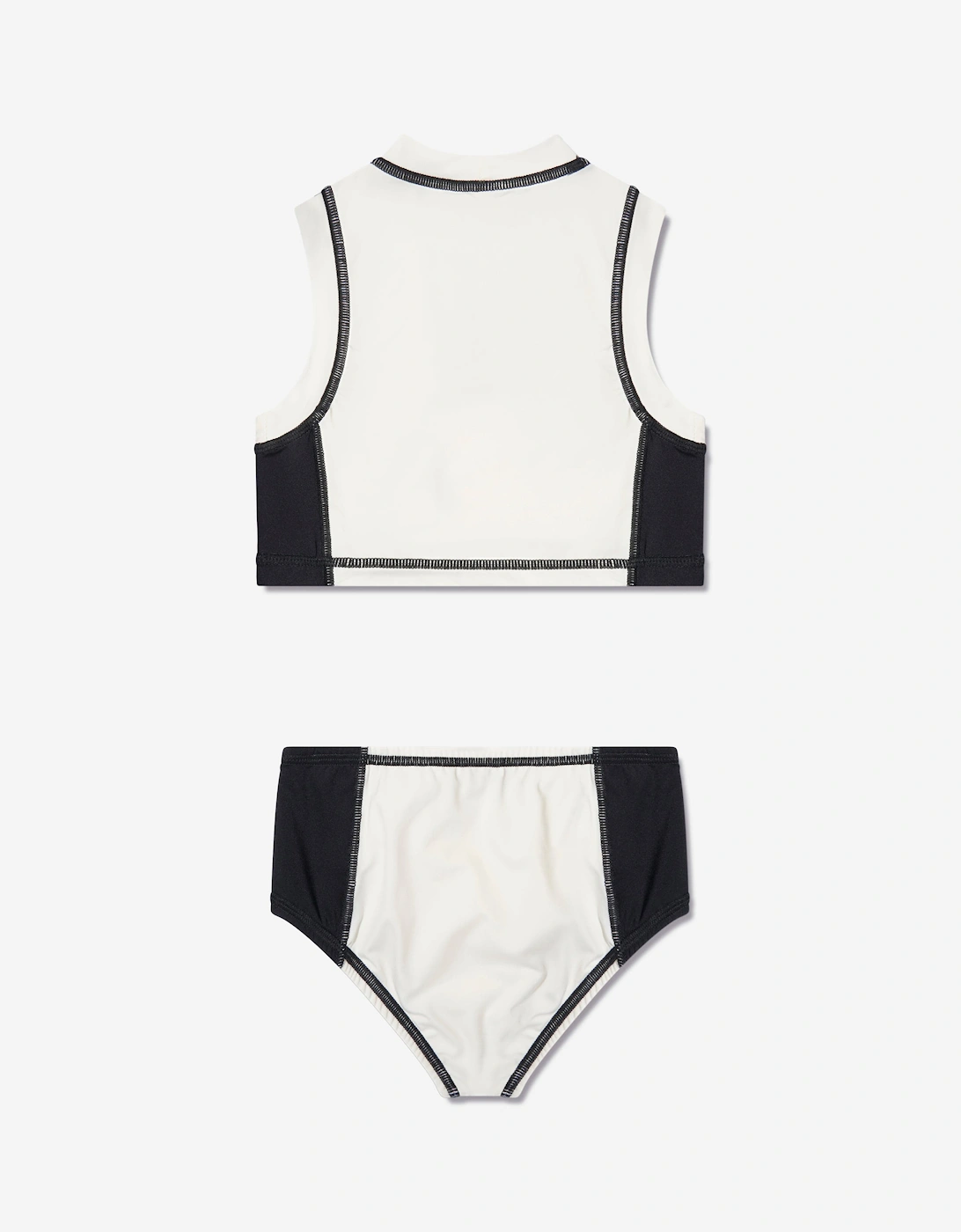 Enfant Girls Sun Protective Tankini in White