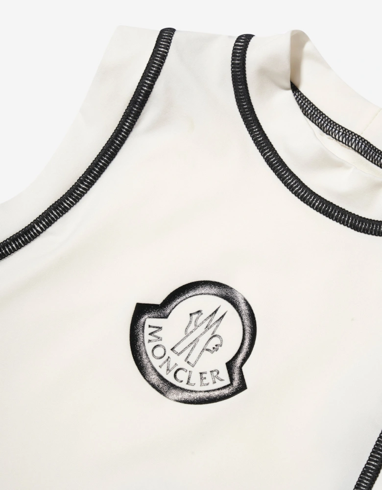 Enfant Girls Sun Protective Tankini in White