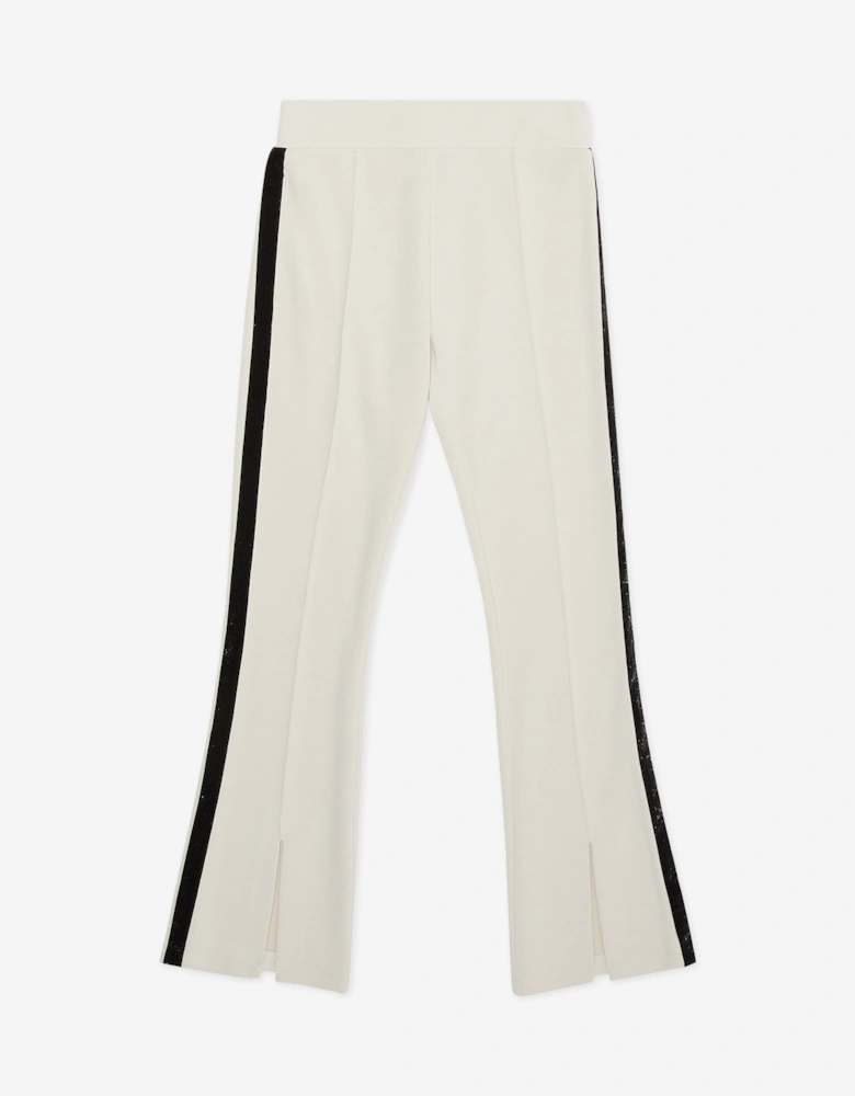 Emporio Armani Girls Logo Joggers in Beige