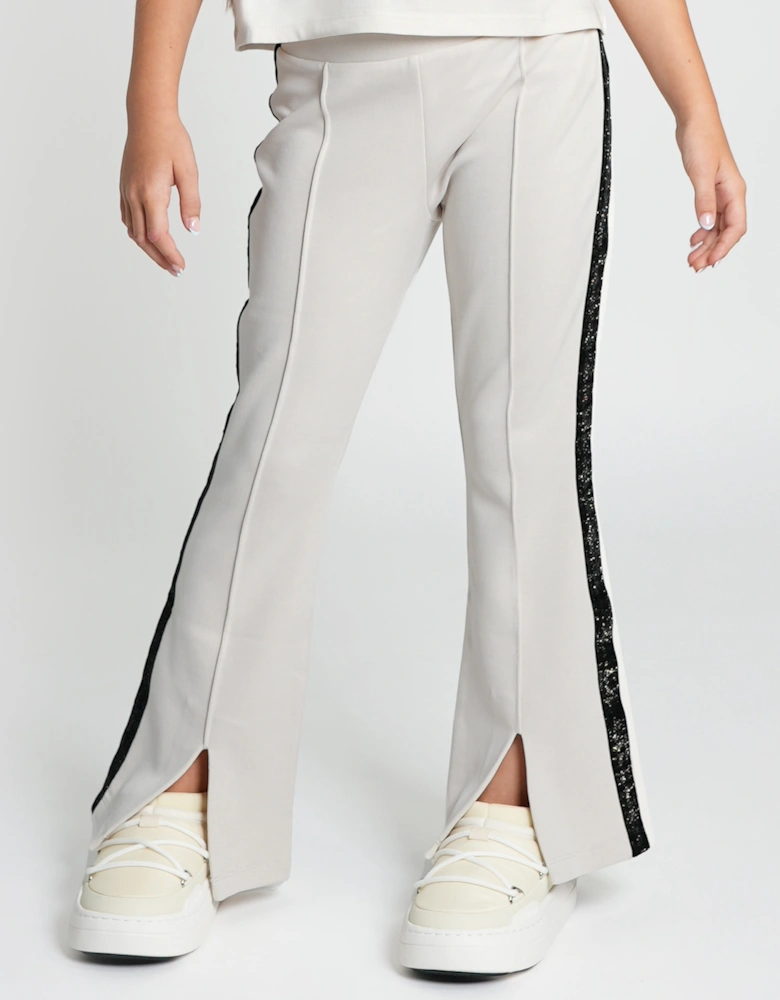 Emporio Armani Girls Logo Joggers in Beige