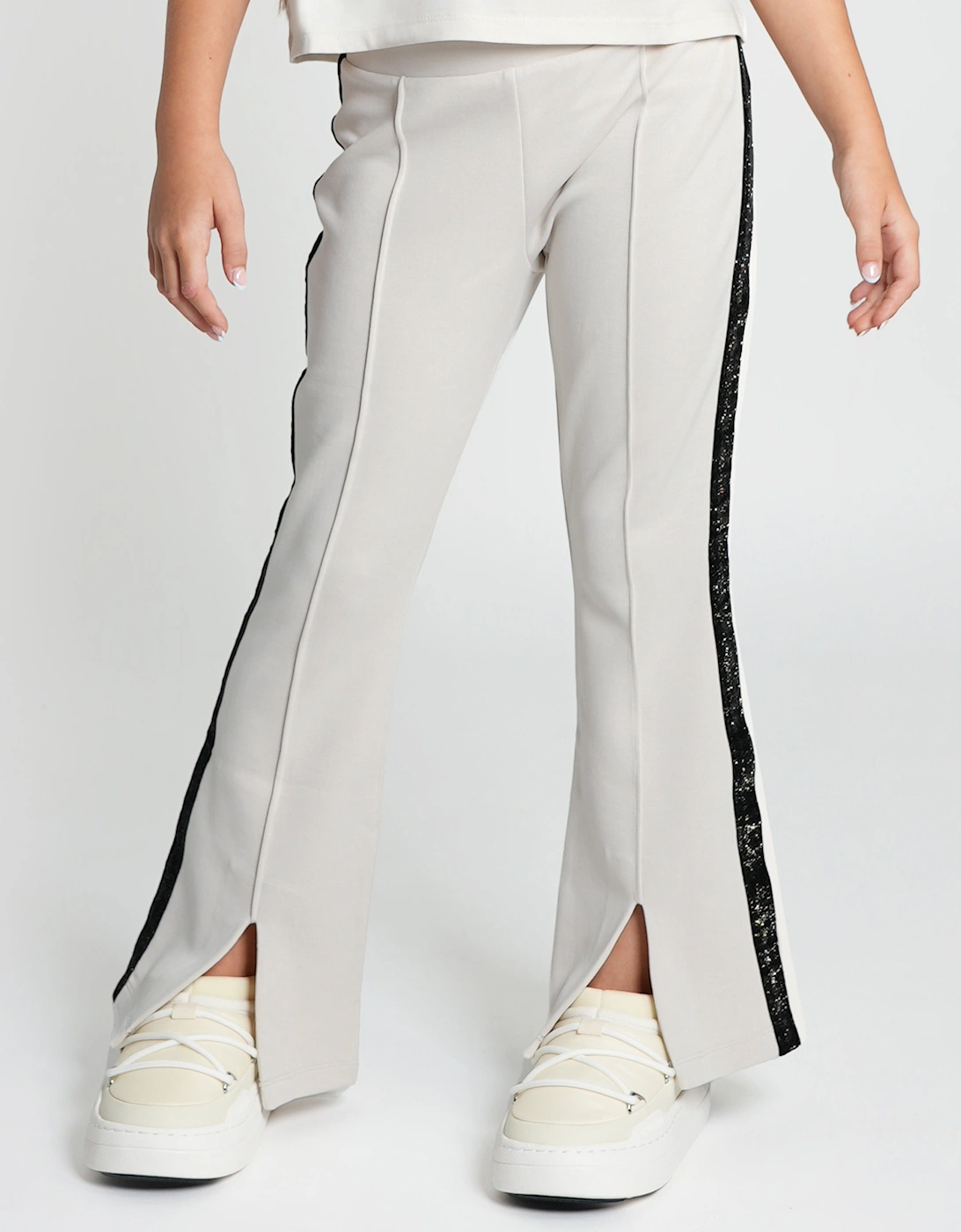 Emporio Armani Girls Logo Joggers in Beige