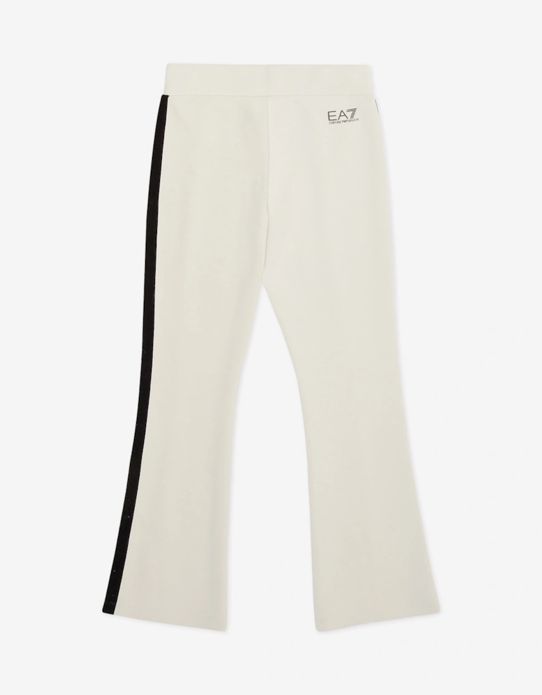 Emporio Armani Girls Logo Joggers in Beige