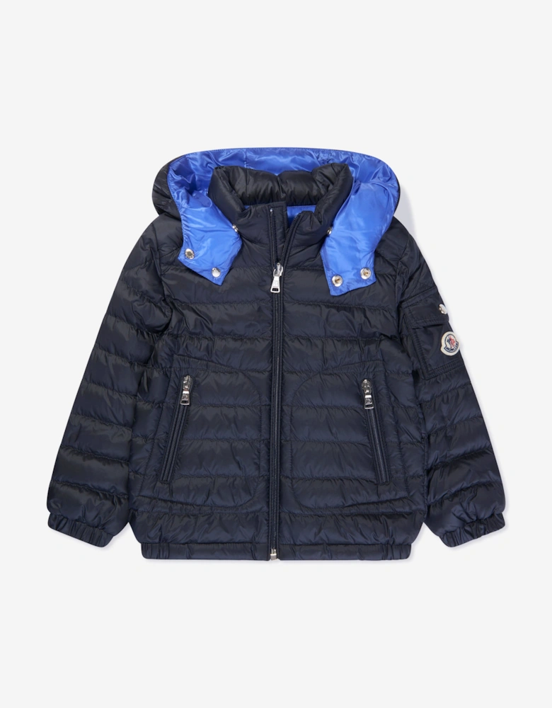 Enfant Boys Down Padded Lauros Jacket in Navy
