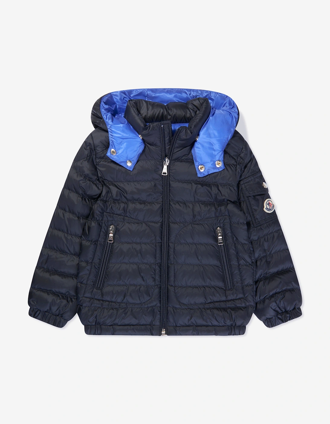 Enfant Boys Down Padded Lauros Jacket in Navy, 5 of 4