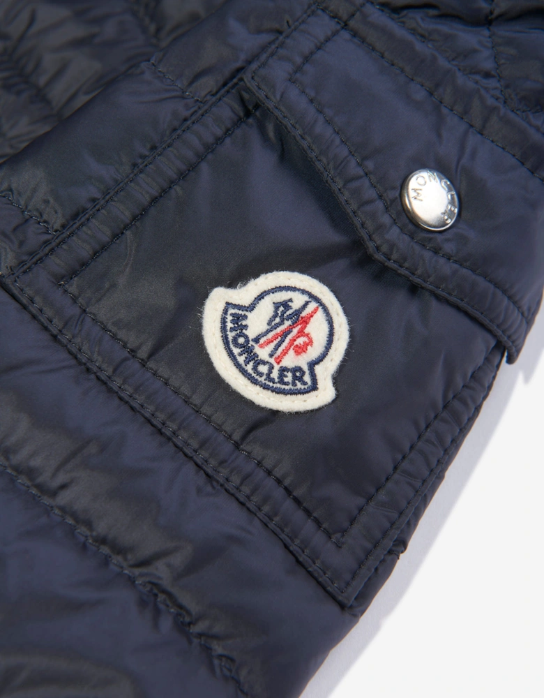 Enfant Boys Down Padded Lauros Jacket in Navy