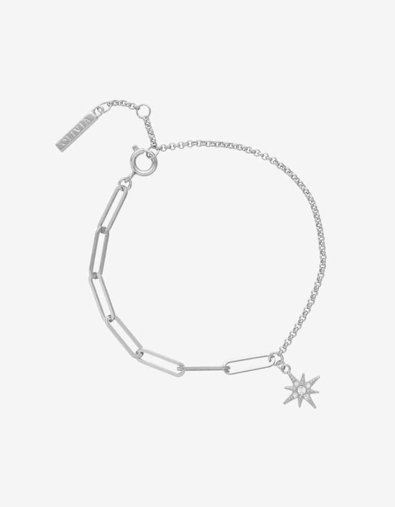 Celestial North Star Mismatch Bracelet in Silver (16cm)