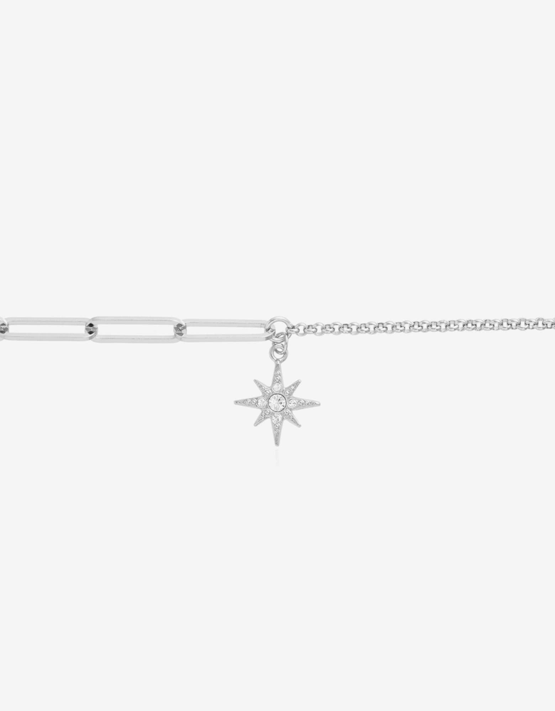 Celestial North Star Mismatch Bracelet in Silver (16cm)