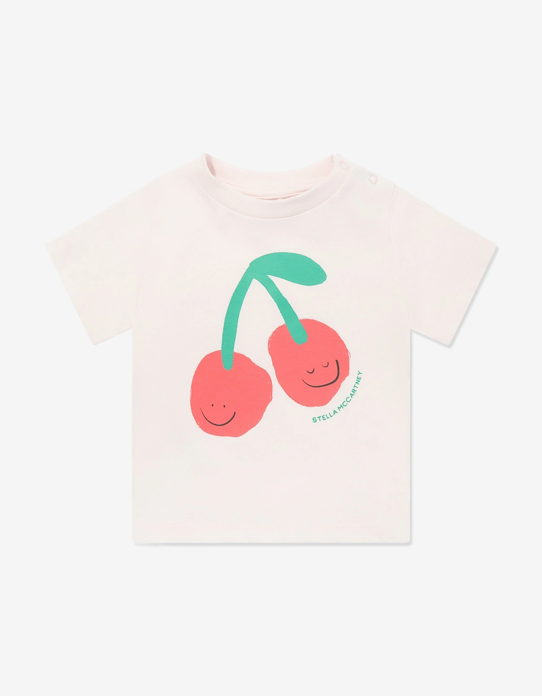 Baby Girls Cherries T-Shirt in Pink, 5 of 4