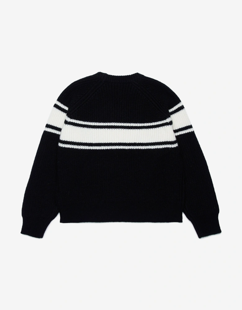 Kids Striped Jumper in Black