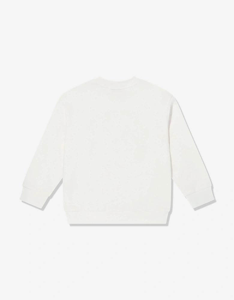 Girls Logo Sweatshirt in White