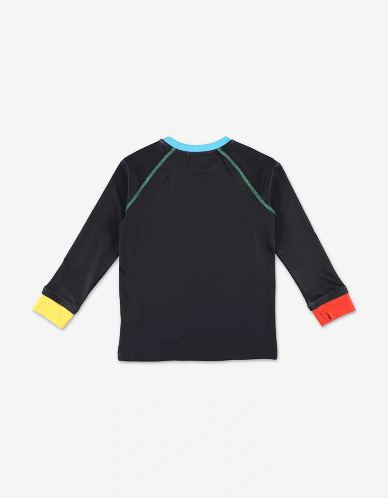 Kids Thermal Ski Top in Black