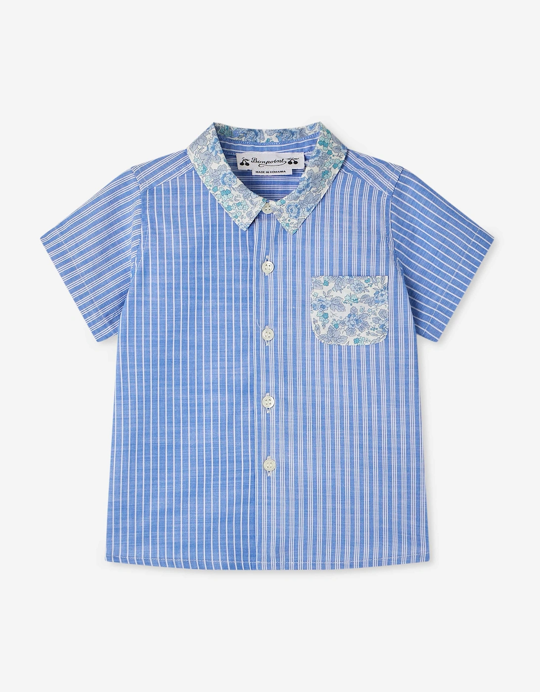 Baby Boys Fredy Shirt in Blue, 5 of 4