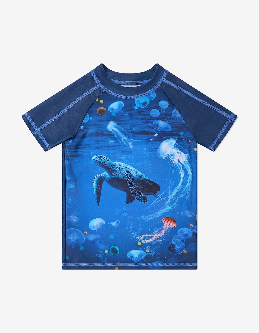 Boys Turtle Rash Guard in Blue (UPF50+), 5 of 4