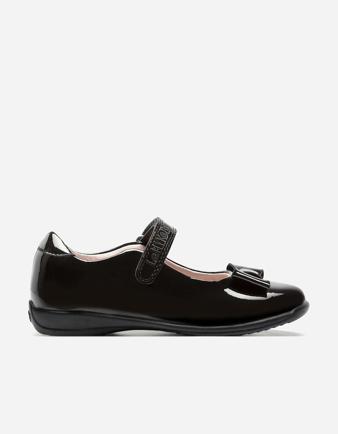 Girls Perrie Patent School Shoes in Black, 5 of 4