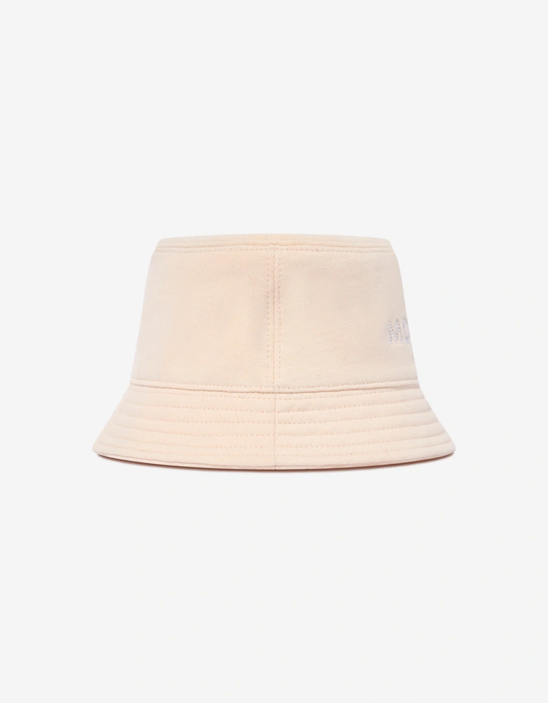Enfant Girls Logo Bucket Hat in Ivory