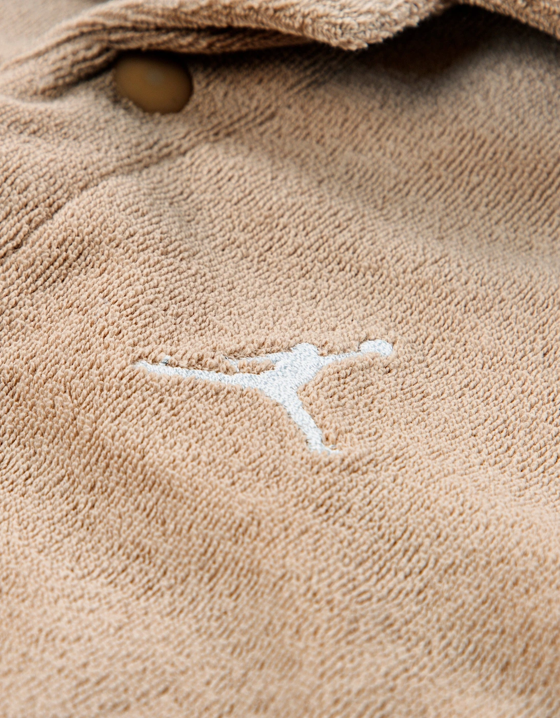 Boys Terry Cloth Camp Short Set in Beige
