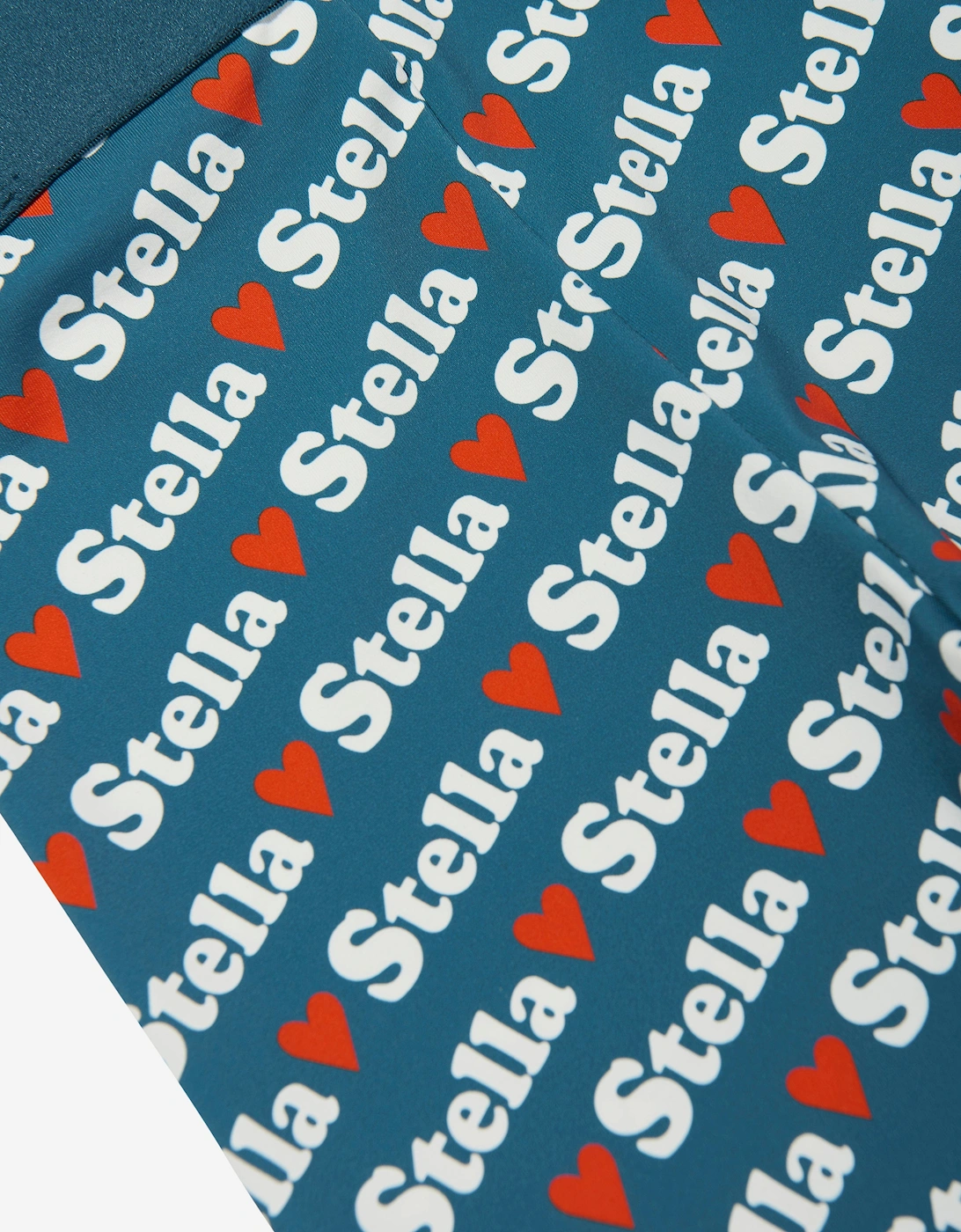 Girls Heart Logo Leggings in Blue