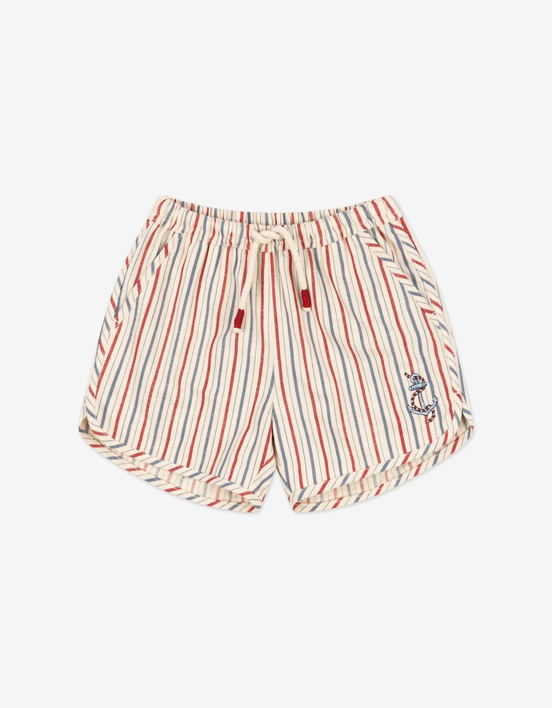 Boys Marlon Striped Shorts in Ivory, 5 of 4