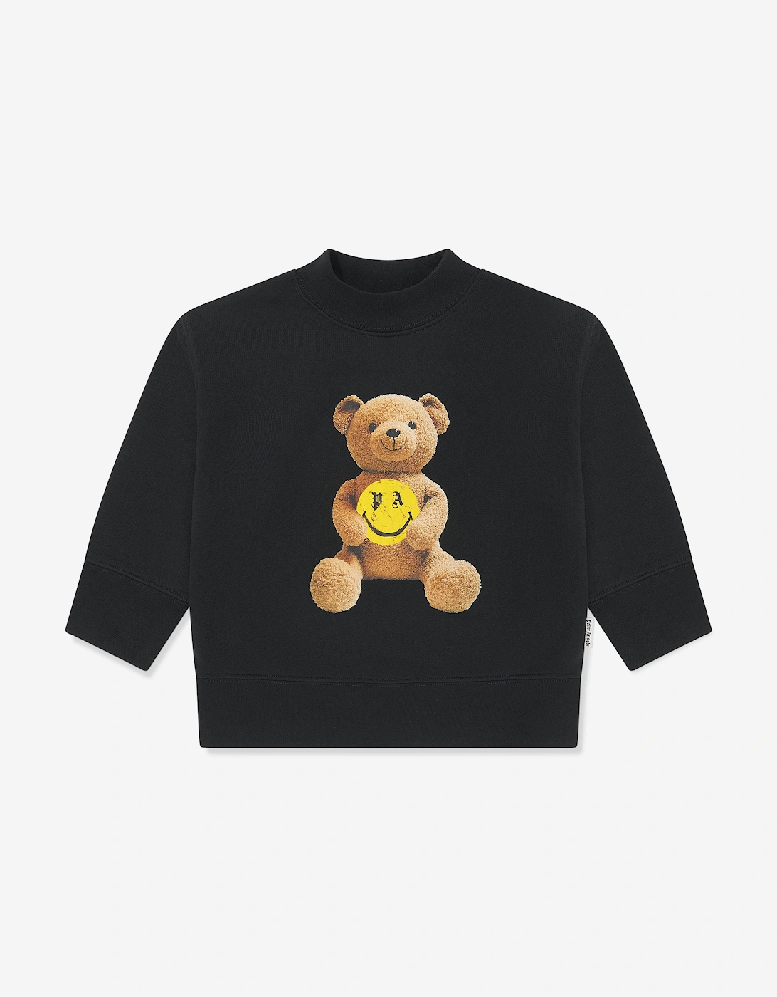 Boys PA Smiley Bear Sweatshirt in Black, 5 of 4