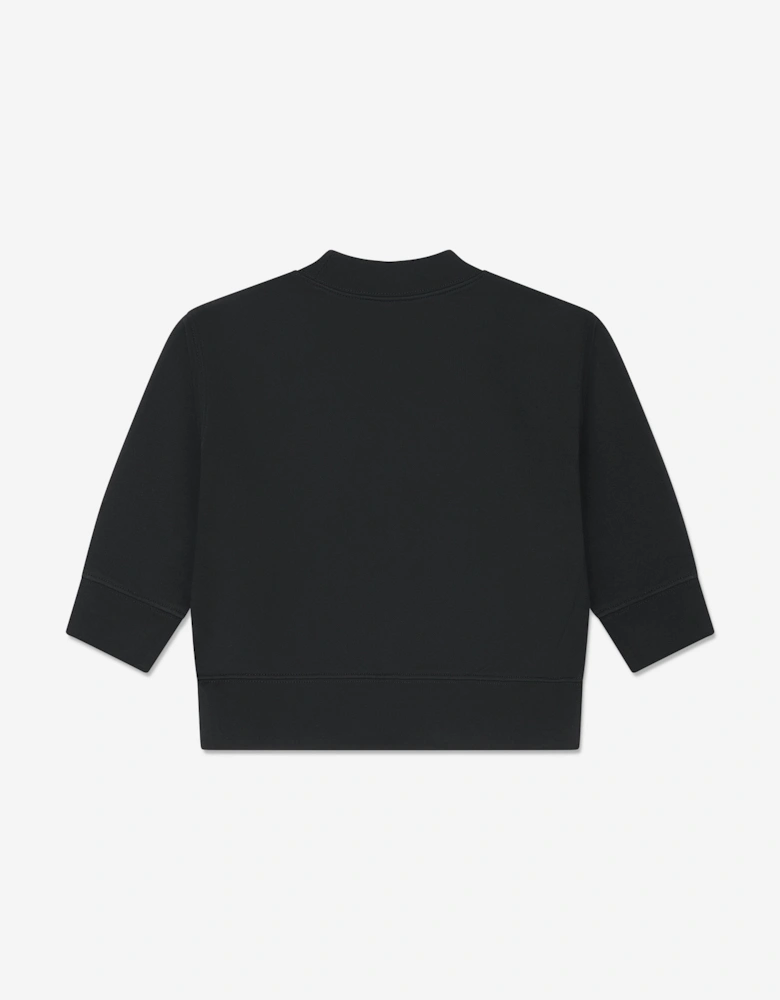 Boys PA Smiley Bear Sweatshirt in Black