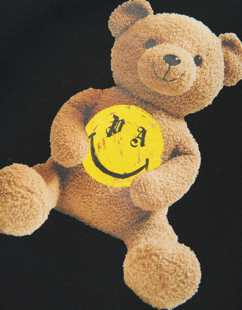 Boys PA Smiley Bear Sweatshirt in Black