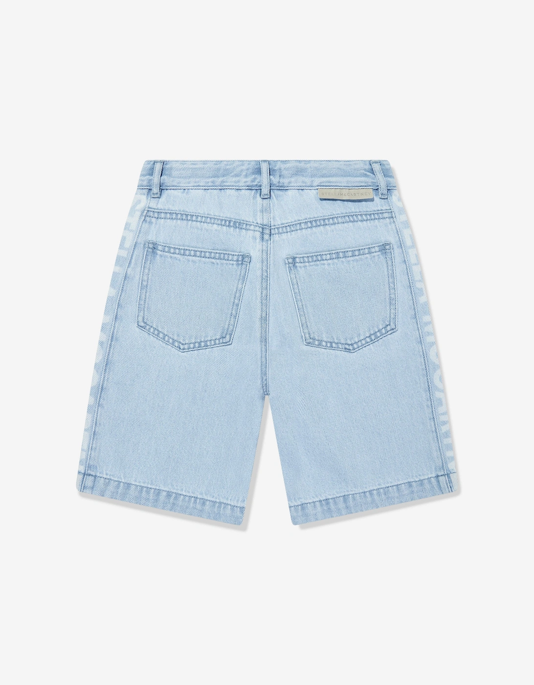 Boys Logo Denim Shorts in Blue