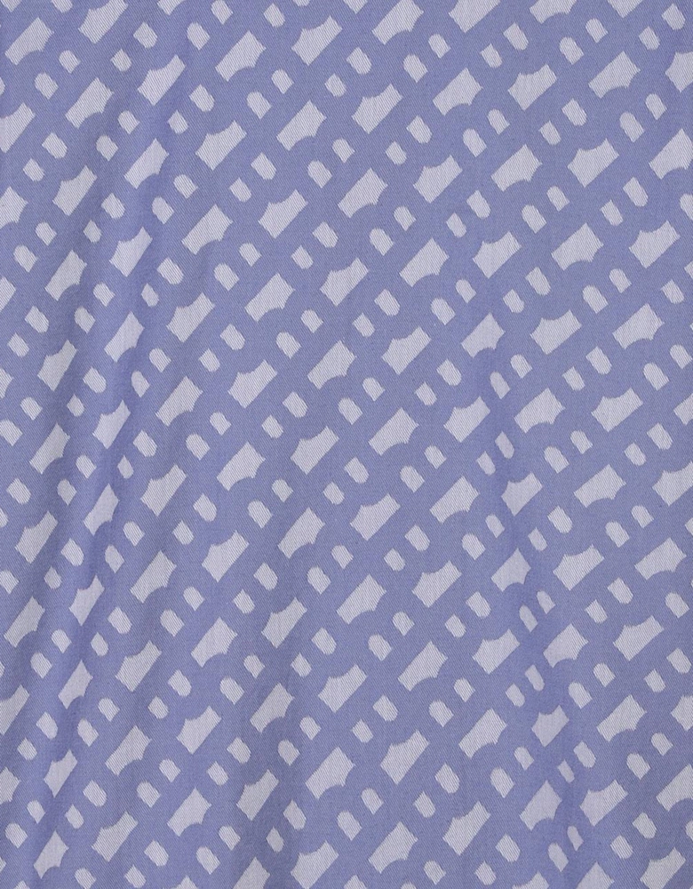 BOSS Boys Jacquard Monogram Shirt in Blue