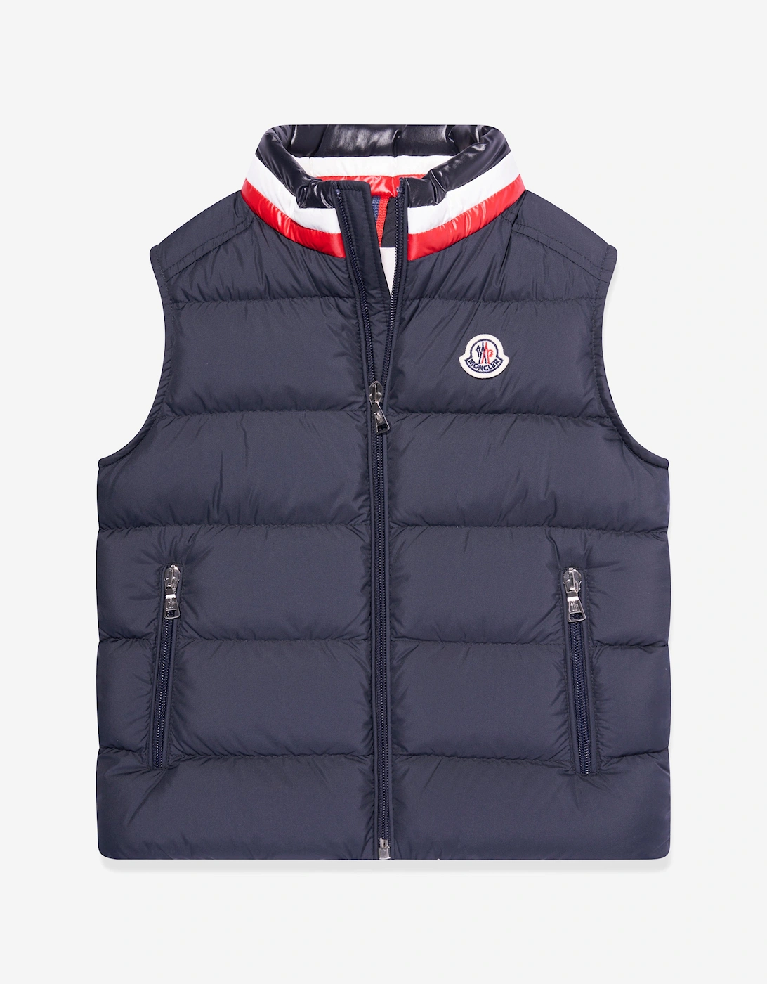 Enfant Boys Down Padded Merab Gilet in Navy