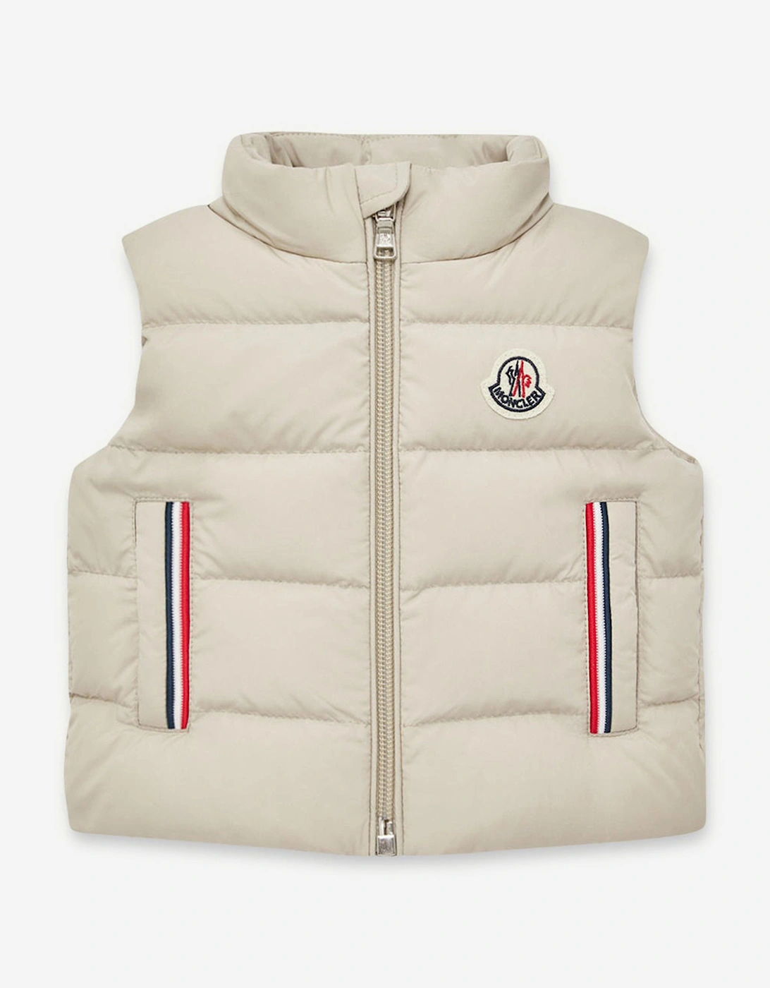 Baby Boys Down Padded Buang Gilet in Beige, 5 of 4