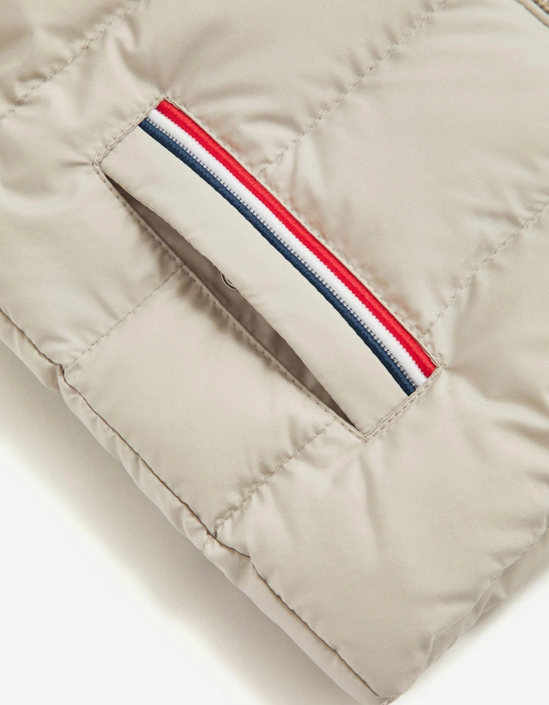 Baby Boys Down Padded Buang Gilet in Beige