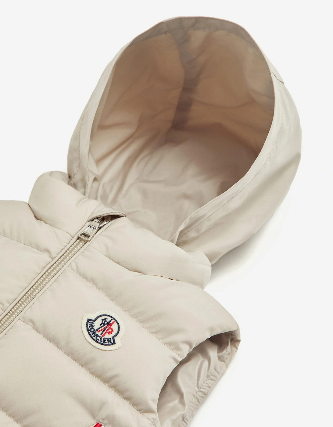 Baby Boys Down Padded Buang Gilet in Beige