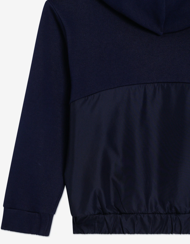 Boys Logo Hoodie in Navy