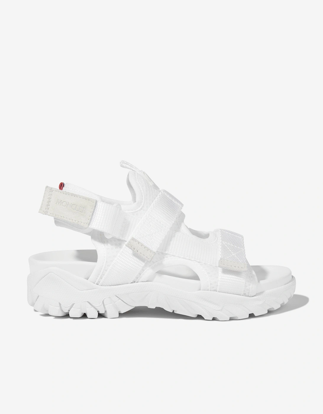 Girl's Moncler Enfant Kids Trailgrip Vela Sandals in White - Size: 1 (older)
