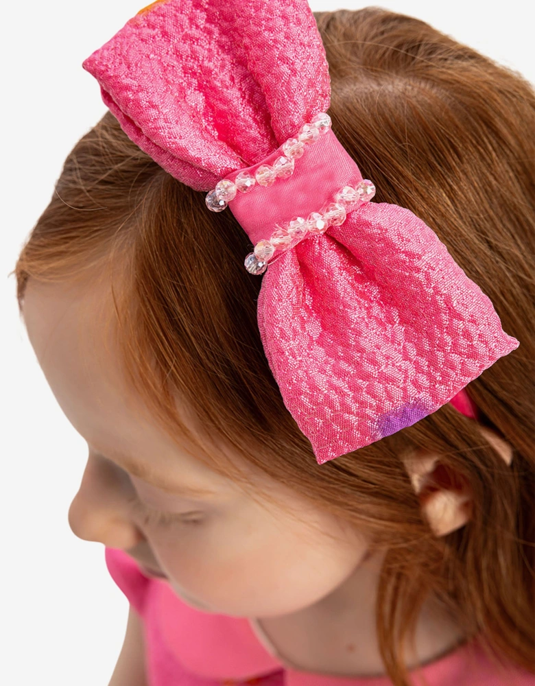 Baby Girls Floral Dress with Headband in Pink