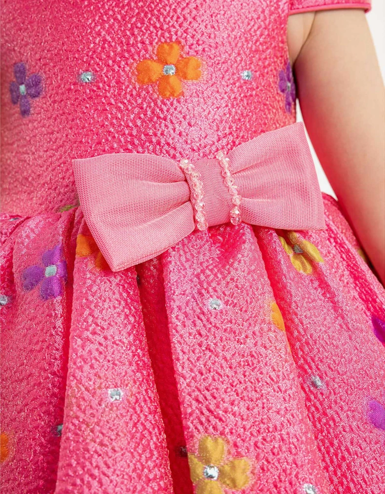 Baby Girls Floral Dress with Headband in Pink