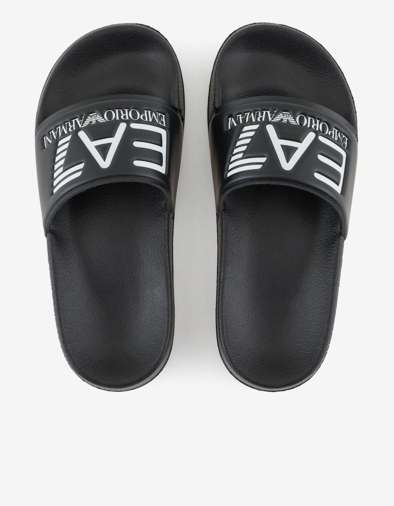 Boys Logo Sliders in Black