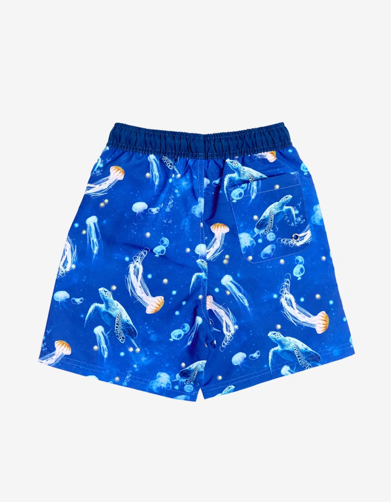 Boys Turtle Beach Shorts in Blue (UPF50+)