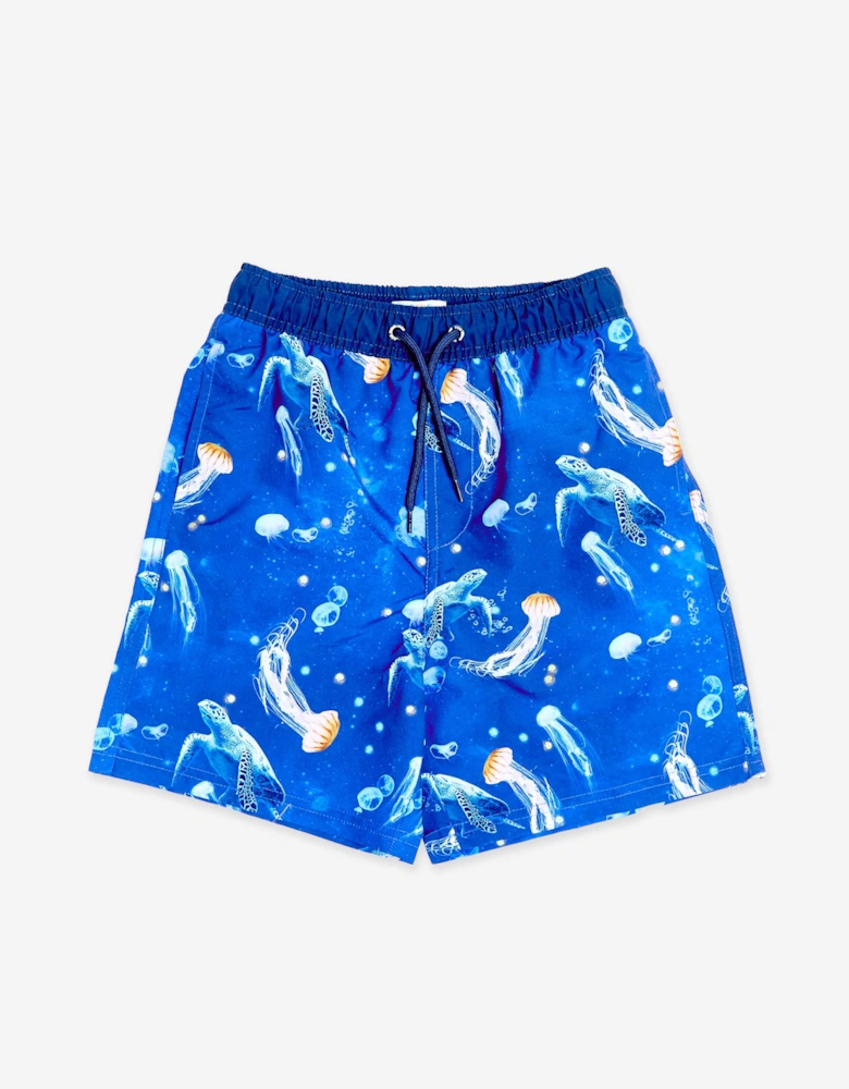Boys Turtle Beach Shorts in Blue (UPF50+)