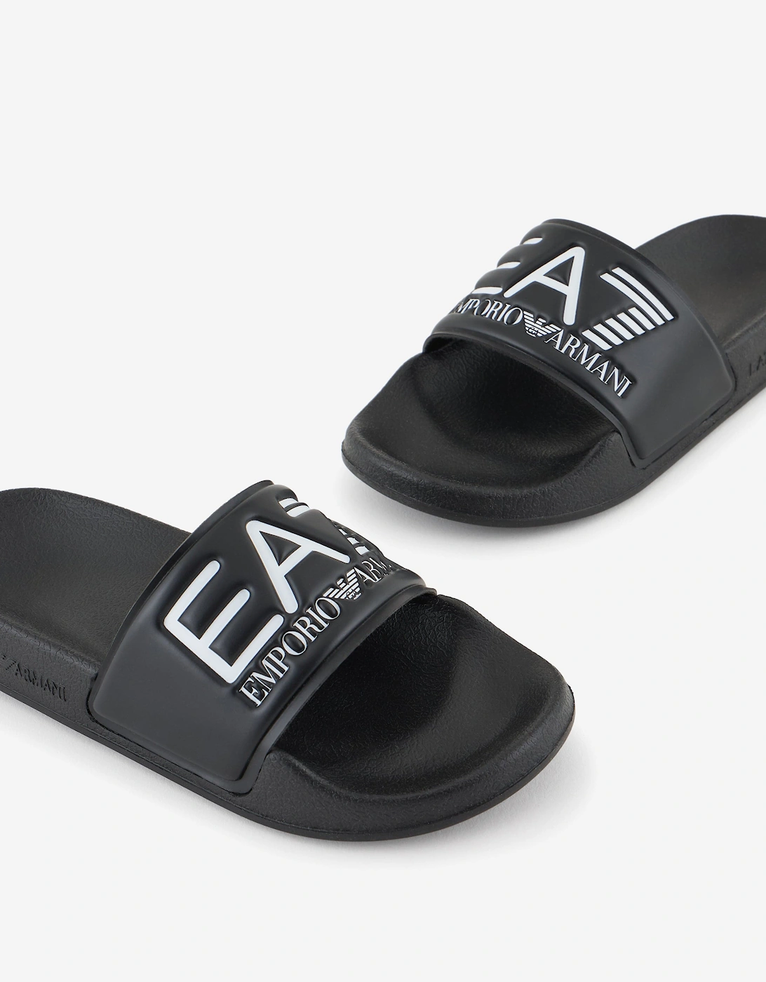 Boys Logo Sliders in Black