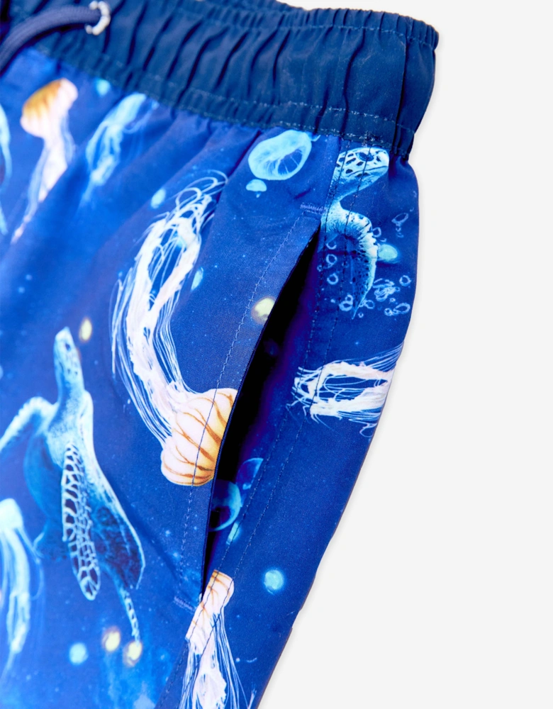 Boys Turtle Beach Shorts in Blue (UPF50+)