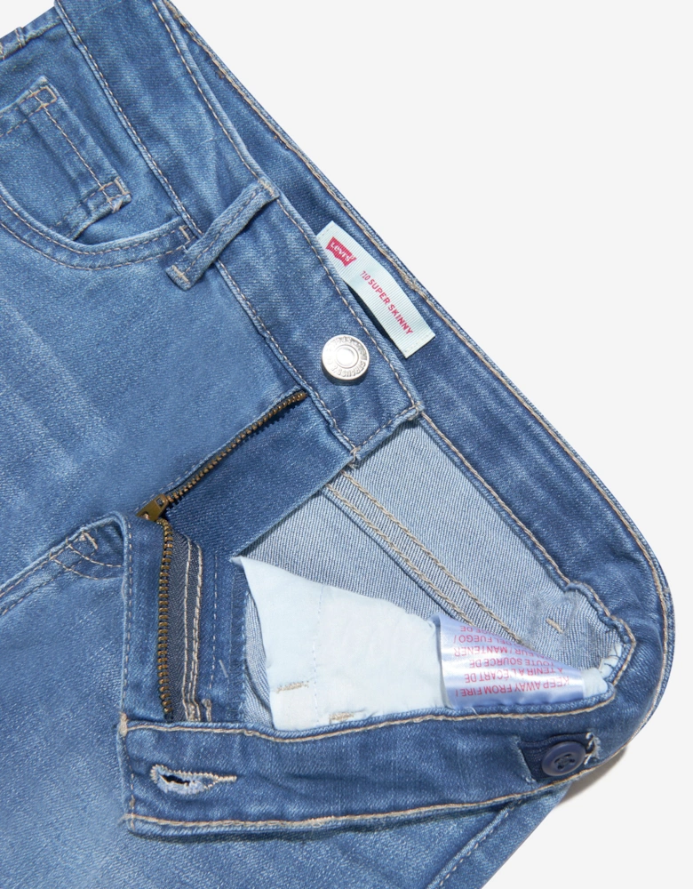 Girls 710 Super Skinny Jeans in Blue