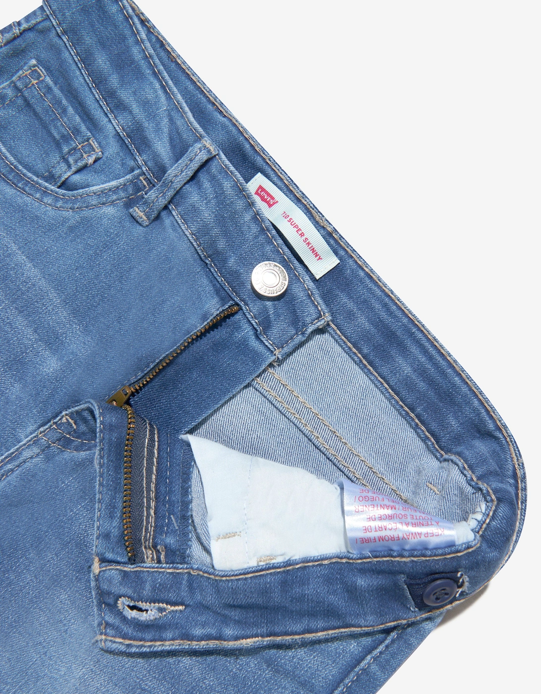 Girls 710 Super Skinny Jeans in Blue