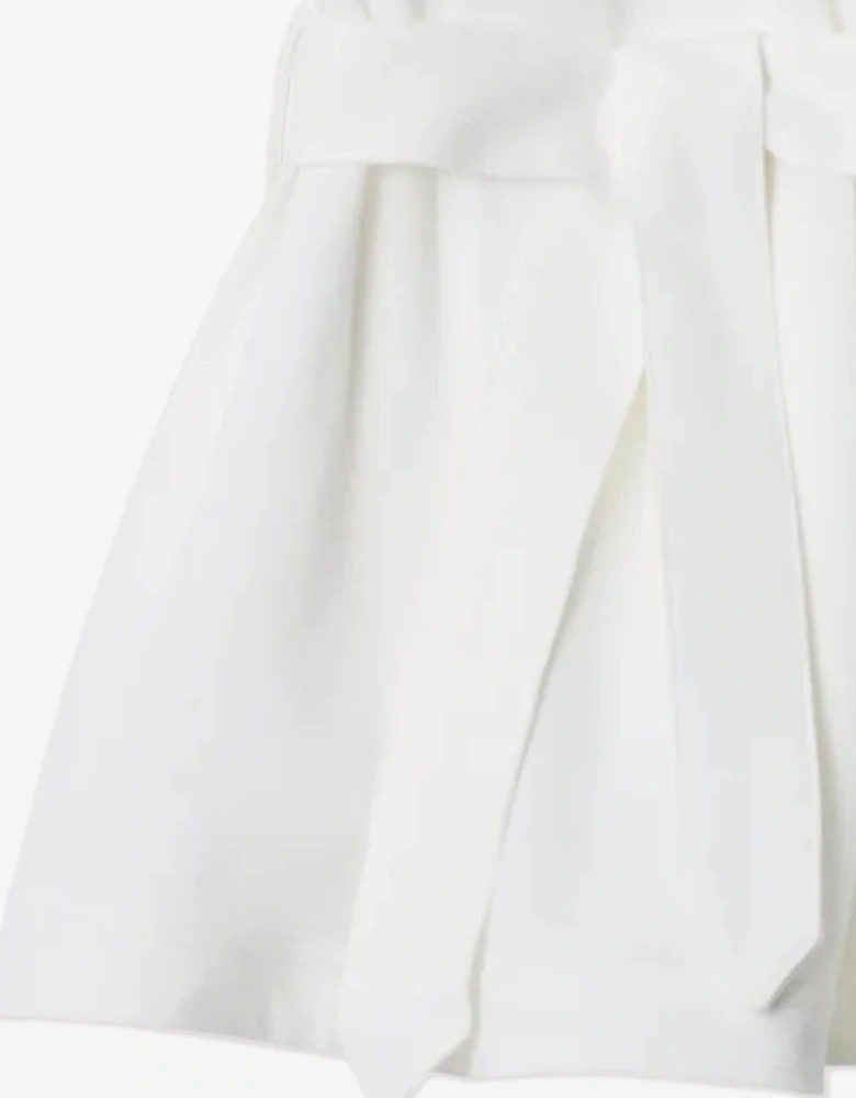 Baby Girls Check Collar Astrid Dress in White