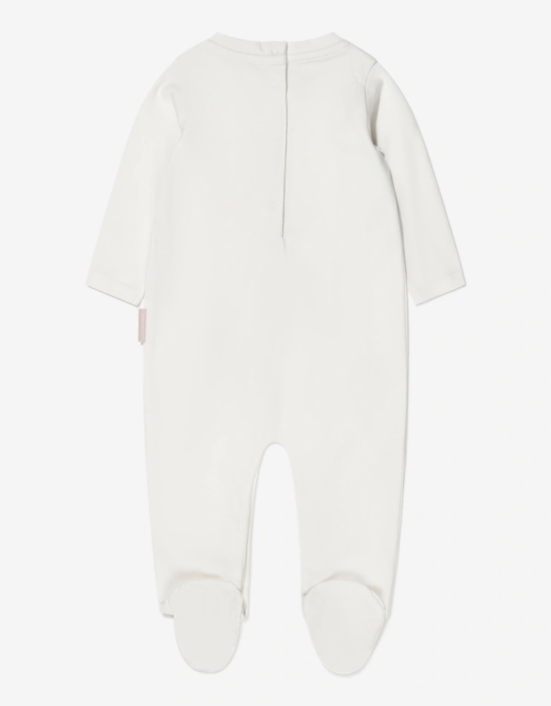 Enfant Baby Girls Bear Print Babygrow