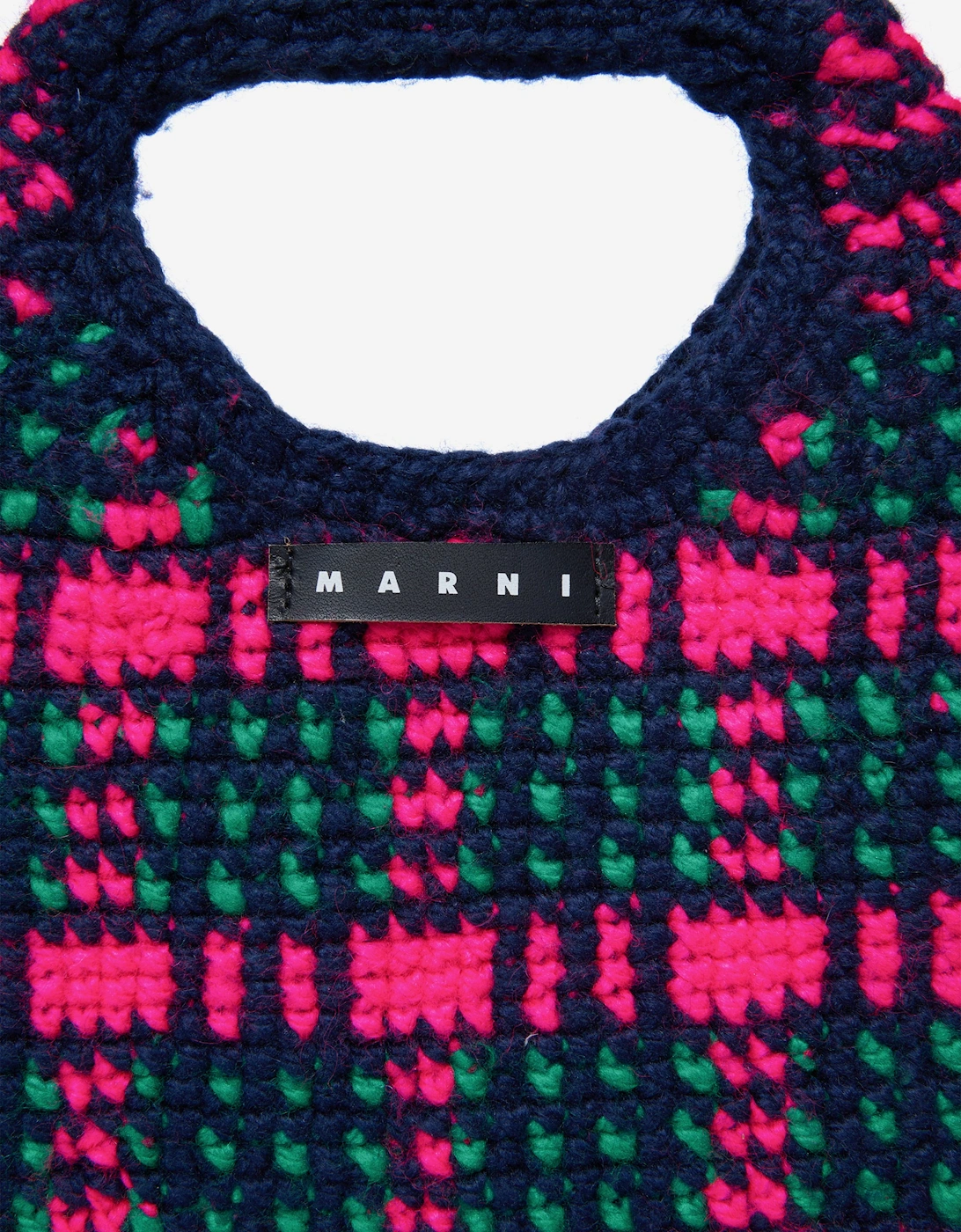 Girls Check Crochet Bag in Multicolour (25cm)